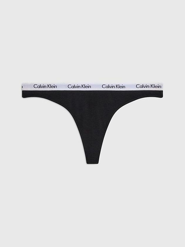 Calvin Klein USA Carousel Womens Thong Black 7236845-VY